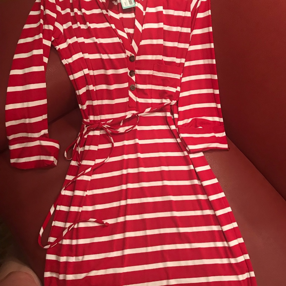 Made brand. Red/white dress medium